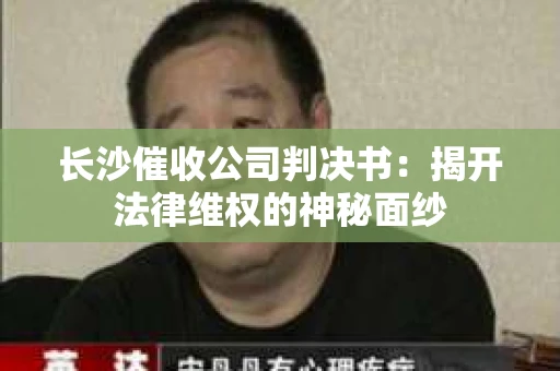 长沙催收公司判决书：揭开法律维权的神秘面纱