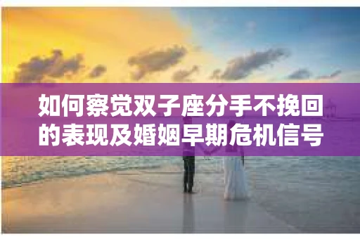 如何察觉双子座分手不挽回的表现及婚姻早期危机信号？