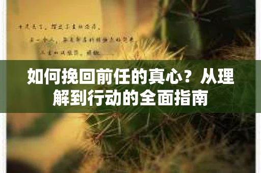 如何挽回前任的真心？从理解到行动的全面指南