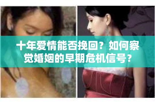 十年爱情能否挽回？如何察觉婚姻的早期危机信号？