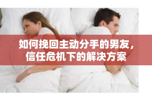 如何挽回主动分手的男友，信任危机下的解决方案
