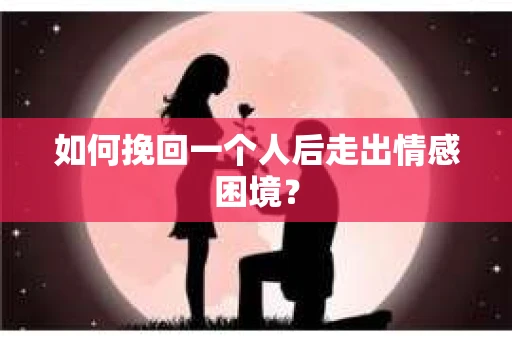 如何挽回一个人后走出情感困境? 如何挽回一个人后走出情感困境?
